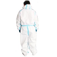 2020 Non-woven Disposable Protective Clothing coverall with elastic wrist band