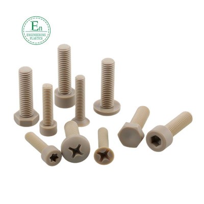 High Precision Peek Machining Parts Custom Plastic Product Peek Screw Part